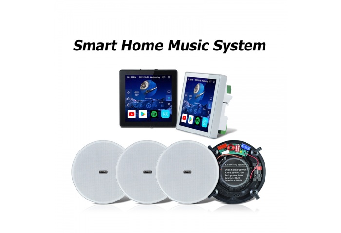 Combo 4 loa âm trần Surpass SP-FCR525 tích hợp bảng điều khiển SP-PW425V