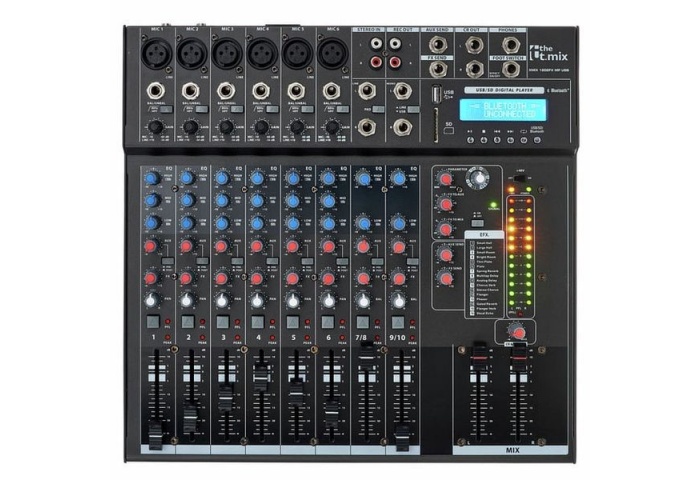 Mixer The T.mix xmix 1202 FXMP USB Case Bundle
