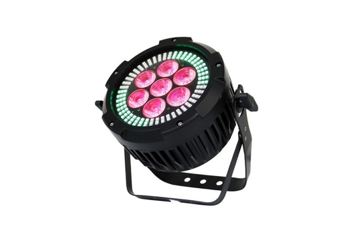 Đèn sân khấu ParLed 7X12W RGB WA+UV 6in1 LED+ 144X0.2W RGB 3in1