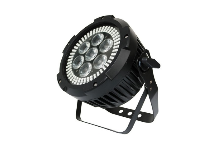 Đèn sân khấu ParLed 7X12W RGB WA+UV 6in1 LED+ 144X0.2W RGB 3in1
