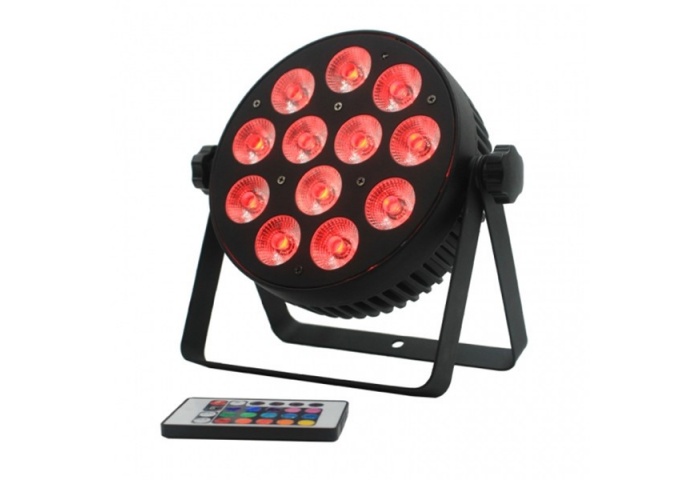 Cast Aluminum Case 12x8W RGBW Mini Led Slim Par Light