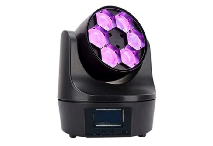 Moving Head LED 6x12W Beam Mini Bee Eye