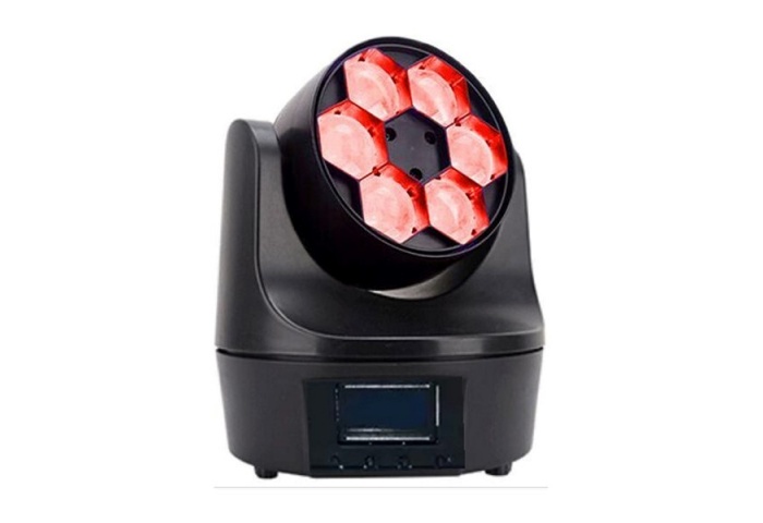 Moving Head LED 6x12W Beam Mini Bee Eye